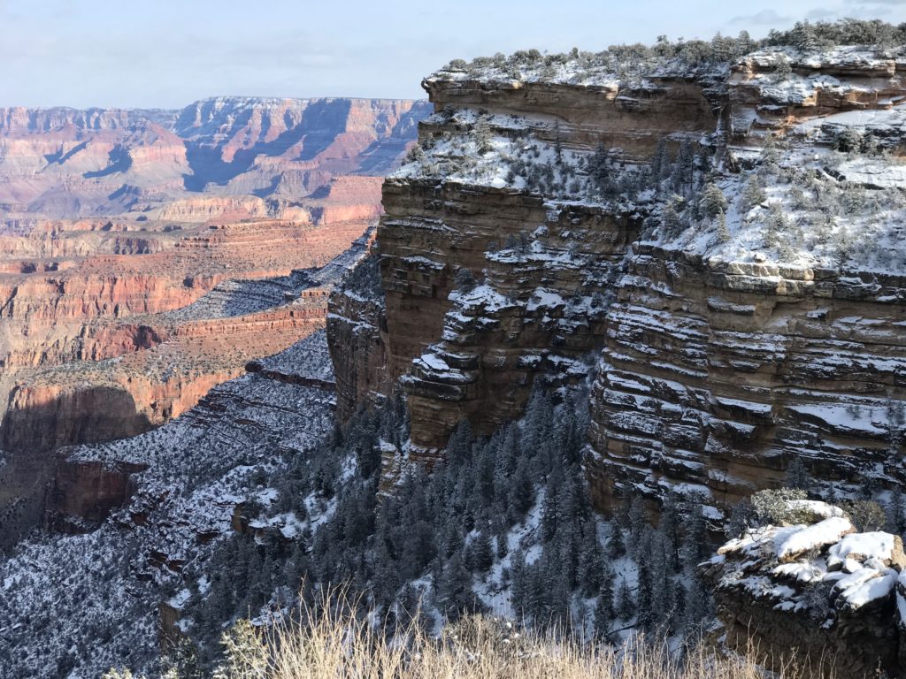 Snow at Duck on a Rock Grand Canyon