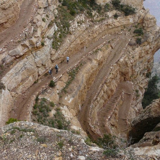 Grand Canyon South Kaibab Trail Switchbacks