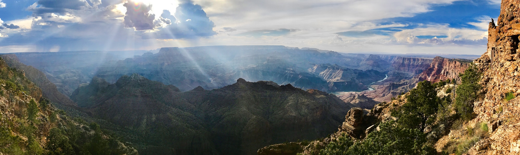 Grand Canyon Desert View Watchtower Pano