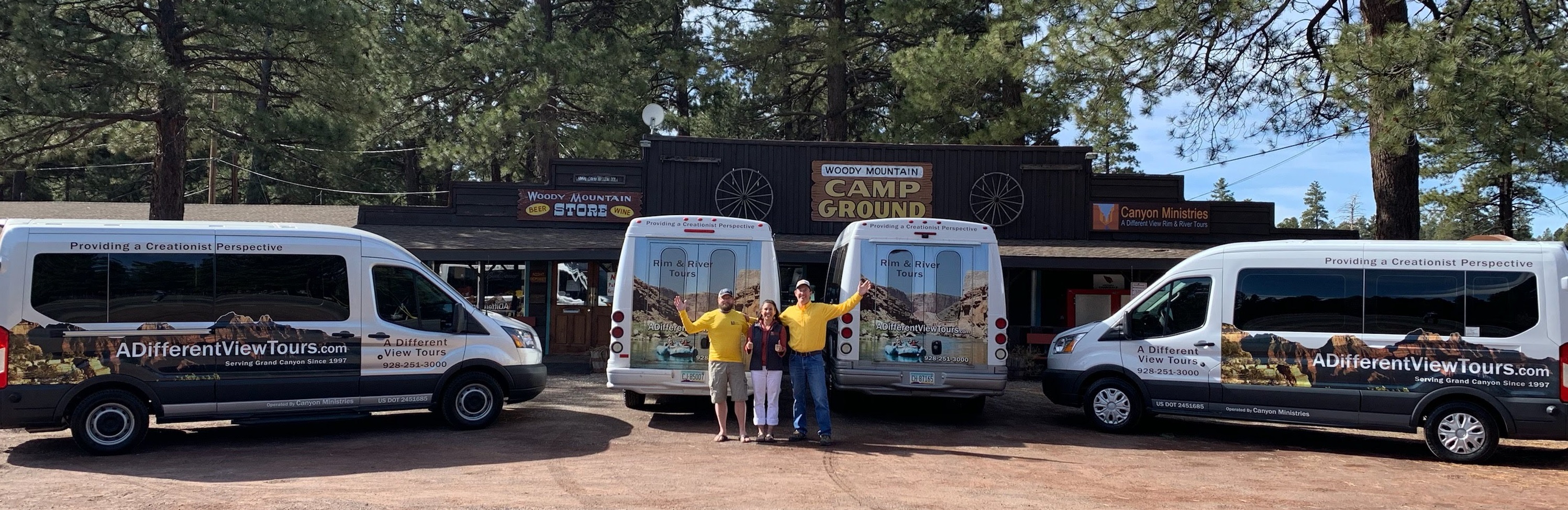 Canyon Ministries Buses at Office in Flagstaff