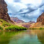 Colorado River in Grand Canyon Monsoon Season