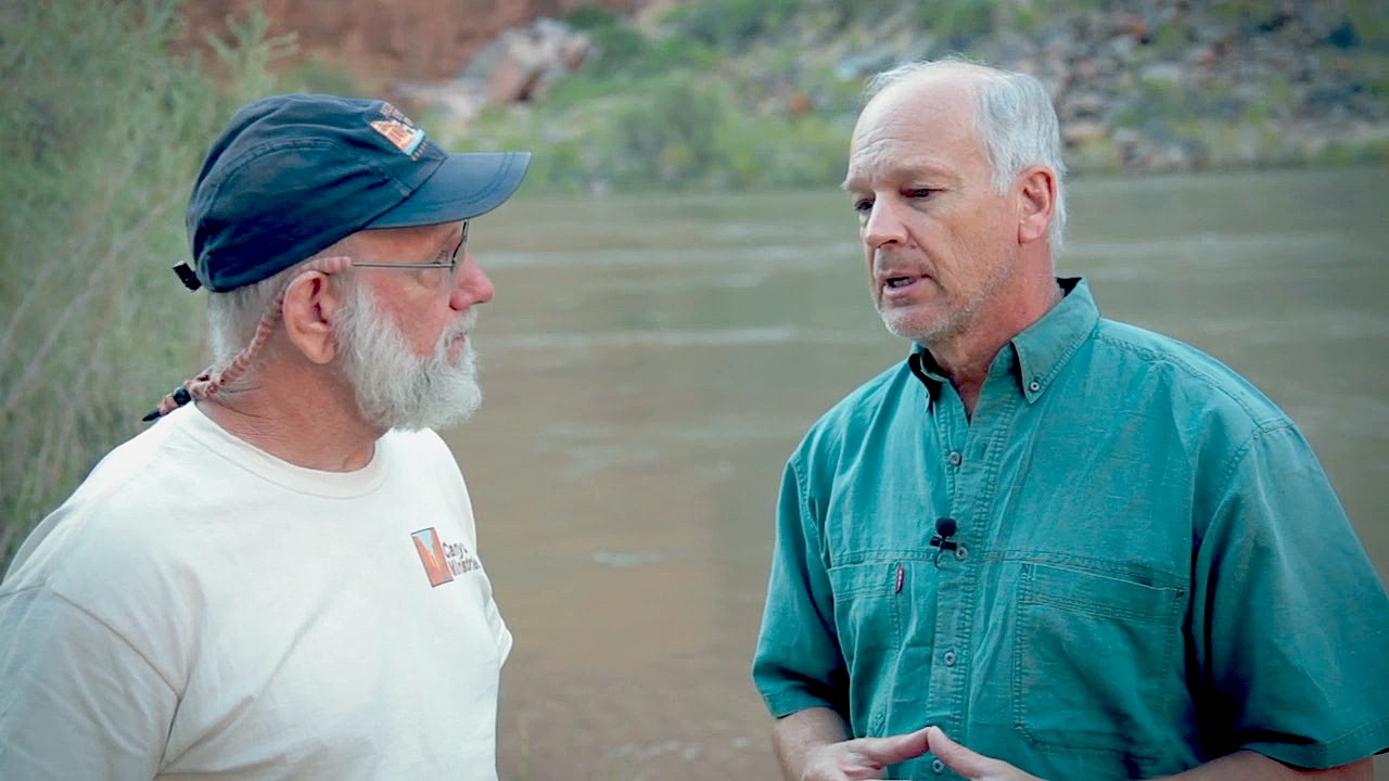 Dr. Del Tackett & Tom Vail in Grand Canyon