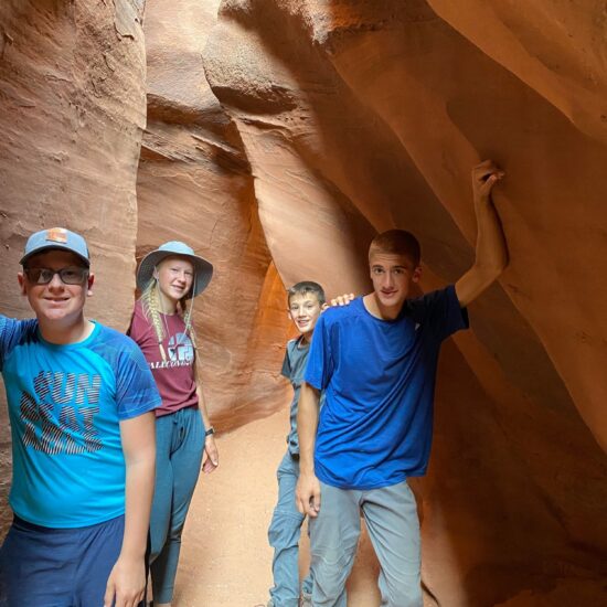 Spooky Slot Canyon - Coyote Gulch Backpacking Grand Staircase Canyon Ministries