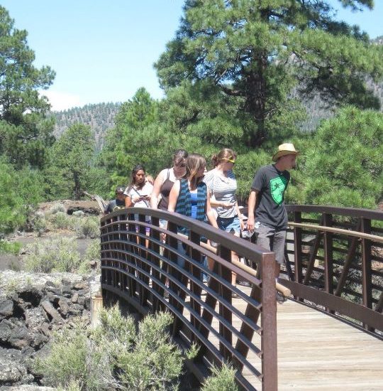 Bridge Across Lava Tube at Sunset Crater