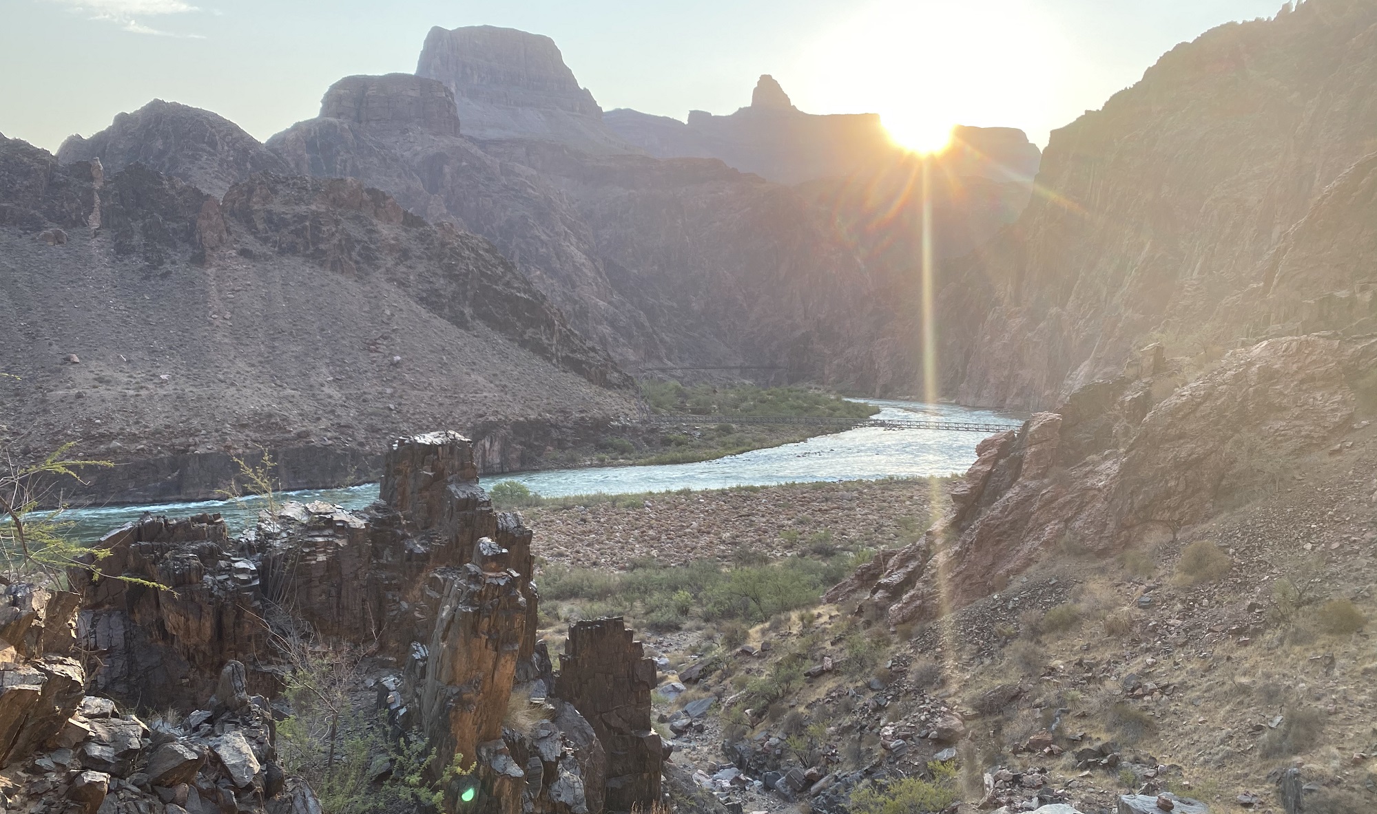 Colorado River Sunrise near Phantom Ranch