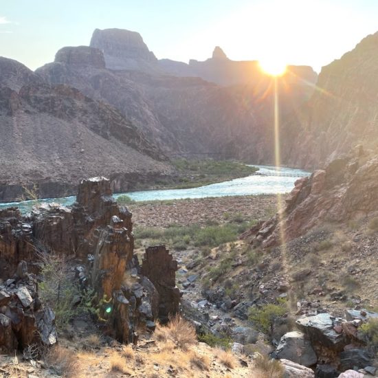 Grand Canyon Sunrise on the Colorado River and Phantom Ranch