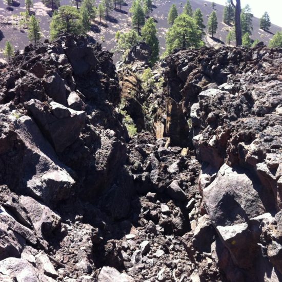 Lava Tube Tunnel in Sunset Crater