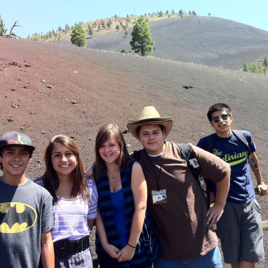 School Group at Sunset Crater