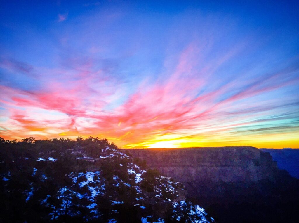 Grand Canyon Snow Sunset