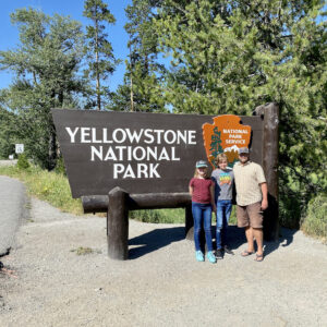 Nate Loper and Family at Yellowstone National Park