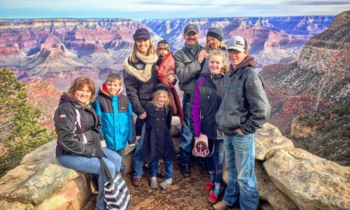 Family at Grand Canyon Lookout Studio